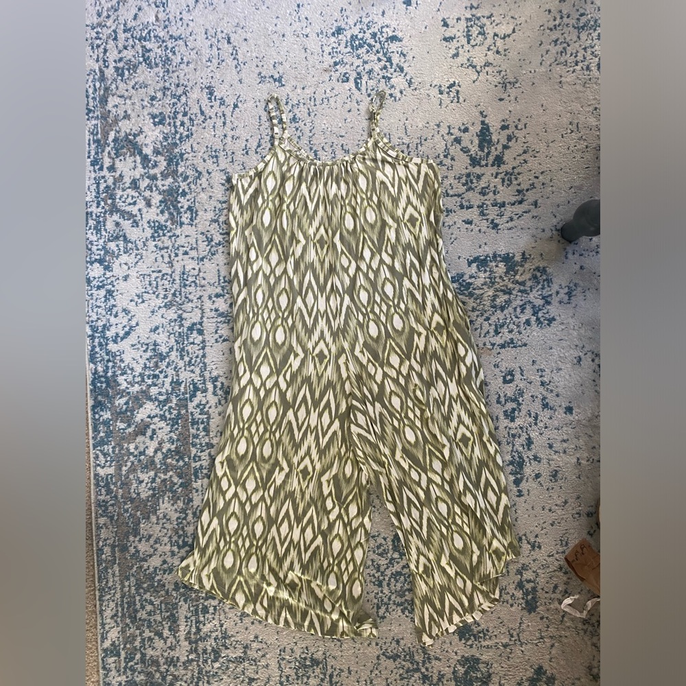 NWT Green Pattern Jumpsuit